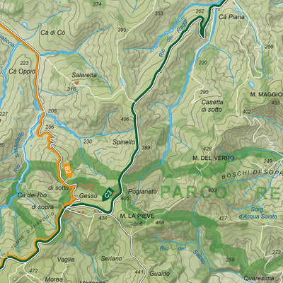 BIKEINBO srl Villaggio della Salute Più - Mappa Cicloturistica digital map
