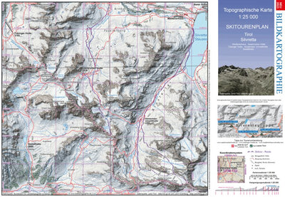 Bildkartographie Skitourenkarte Litzer-Seehorn 2023 1:25.000 bundle exclusive