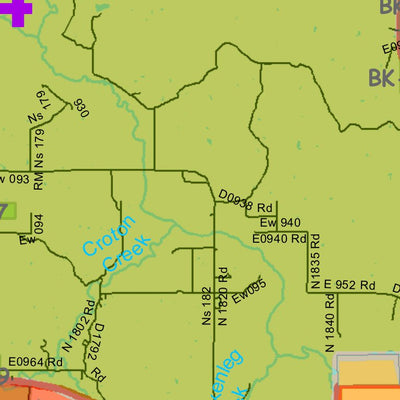 Biologist corner Christmas Bird Count Zone Map digital map