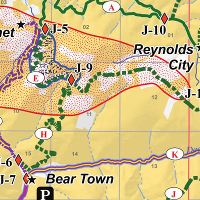 BLM - Montana/Dakotas Garnet Winter Recreation Trails digital map