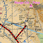 BLM Utah Fire Richfield Sectional Aviation Hazard Map 2024 digital map