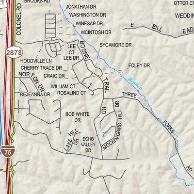 Bluegrass ADD Boone Trace - Madison County digital map