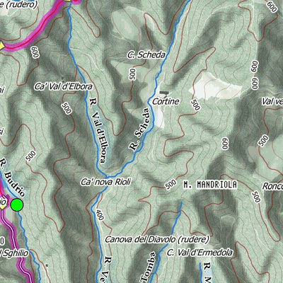 Boreal Mapping Casola, Baffadi e la basilica di Valmaggiore digital map