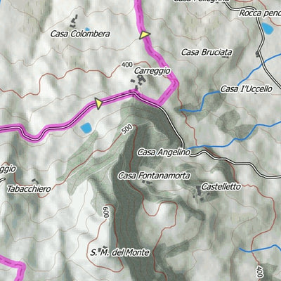 Boreal Mapping Dal castello di Montalbo al borgo di Tassara digital map