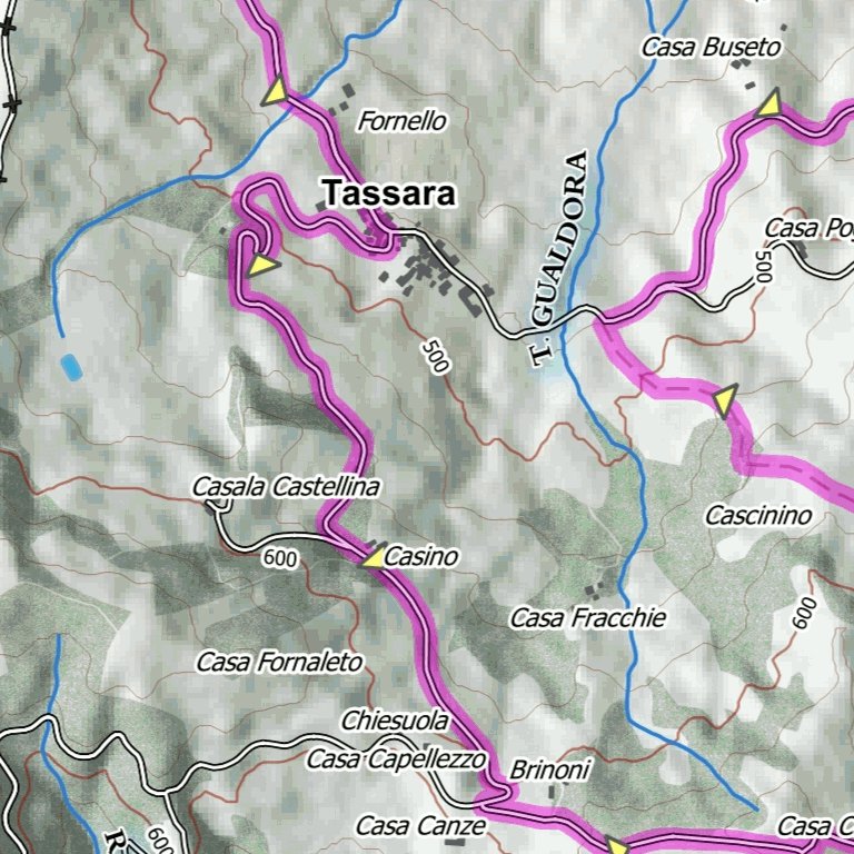 Dal castello di Montalbo al borgo - Boreal Mapping Dal Castello Di Montalbo Al Borgo Di Tassara Digital Map 