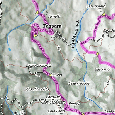Boreal Mapping Dal castello di Montalbo al borgo di Tassara digital map