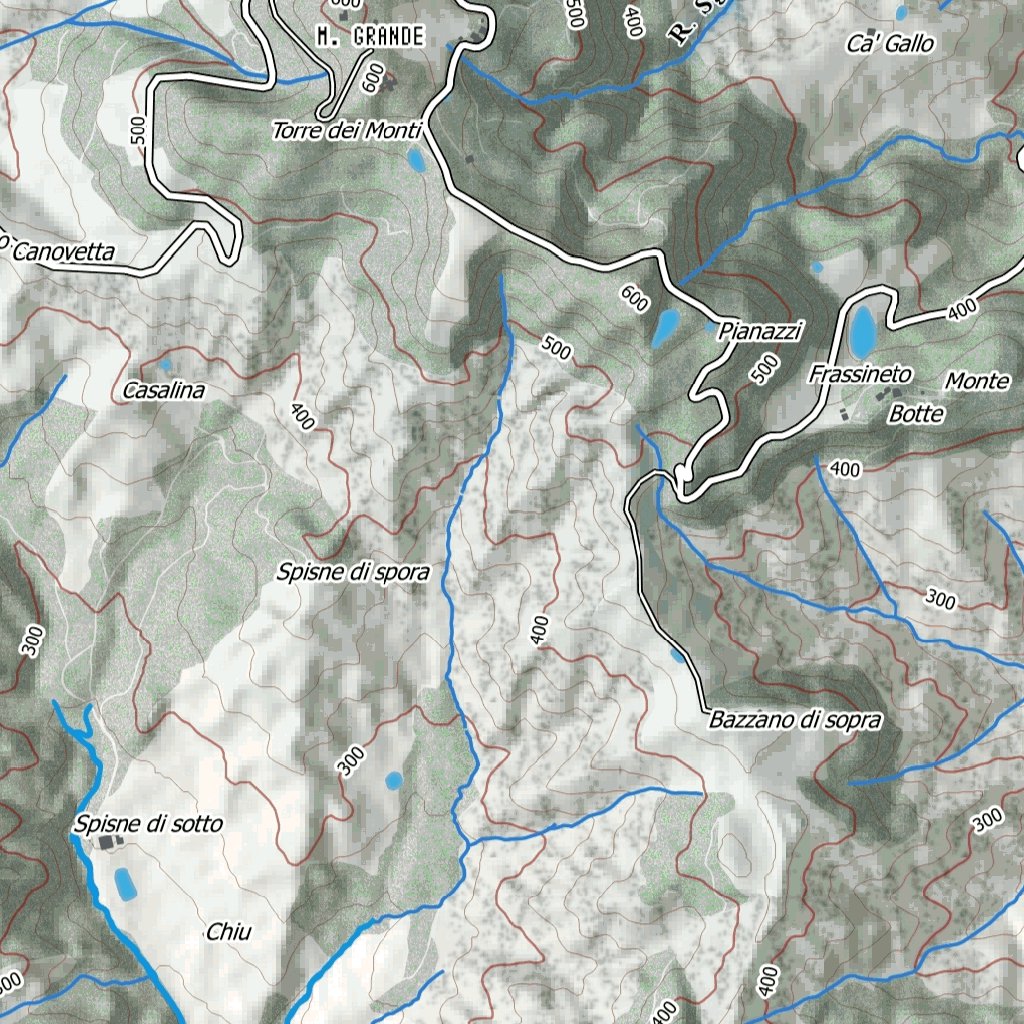 La valle del Sillaro e il villaggio della salute Map by Boreal Mapping ...