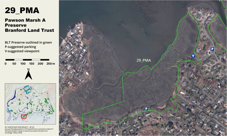Pawson Marsh A Preserve: BLT29 PMA Map by Branford Land Trust | Avenza Maps