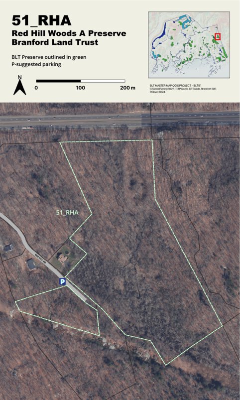 BLT Red Hill Woods A Preserve: 51_RHA Map by Branford Land Trust ...