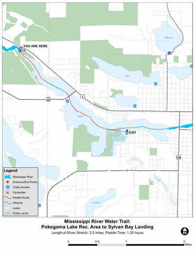 Brinks Wetland Services Inc. Mississippi Water Trail - Pokegama Lake Rec Area to Sylvan Bay Landing digital map