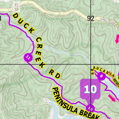 Brisbane Trail Ultra Brisbane Trail Ultra 100Mile - Leg 1 digital map