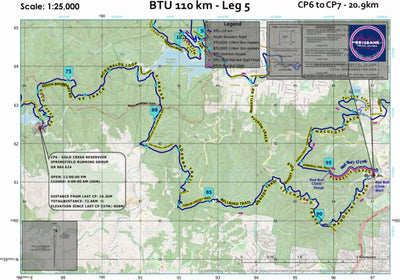 Brisbane Trail Ultra Brisbane Trail Ultra 110km - Leg 5 digital map