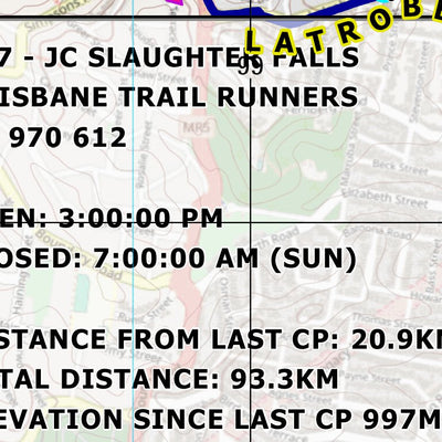 Brisbane Trail Ultra Brisbane Trail Ultra 110km - Leg 6 digital map