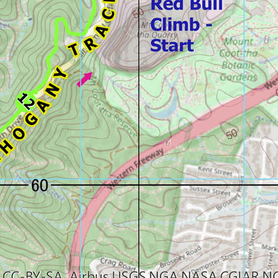 Brisbane Trail Ultra Brisbane Trail Ultra 30km - Leg 1 digital map