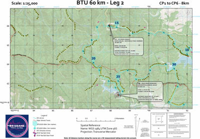 Brisbane Trail Ultra Brisbane Trail Ultra 60km - Leg 2 digital map