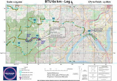 Brisbane Trail Ultra Brisbane Trail Ultra 60km - Leg 4 digital map