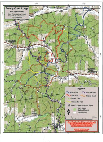Brushy Creek Lodge & Resort Brushy Creek Lodge Horse Trails digital map