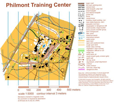 BSA Compass Philmont Training Center August 2017 digital map