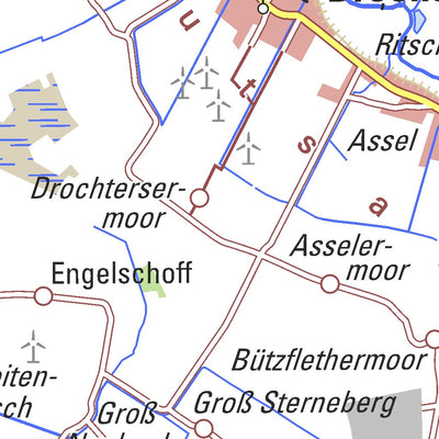 Bundesamt für Kartographie und Geodäsie Map of Hamburg digital map