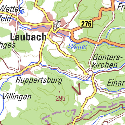 Bundesamt für Kartographie und Geodäsie Map of Hesse digital map