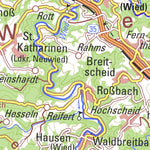 Bundesamt für Kartographie und Geodäsie Map of Rhineland-Palatinate digital map