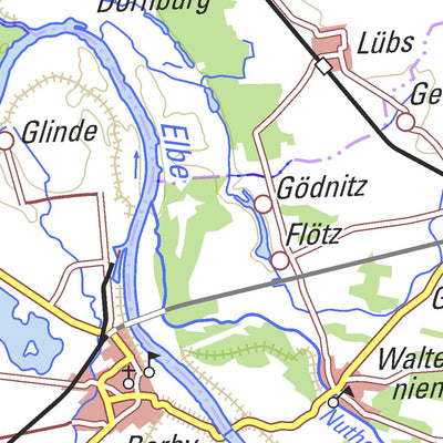 Bundesamt für Kartographie und Geodäsie Map of Saxony-Anhalt digital map