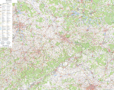 Bundesamt für Kartographie und Geodäsie Map of Saxony digital map