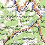 Bundesamt für Kartographie und Geodäsie Map of Thuringia digital map