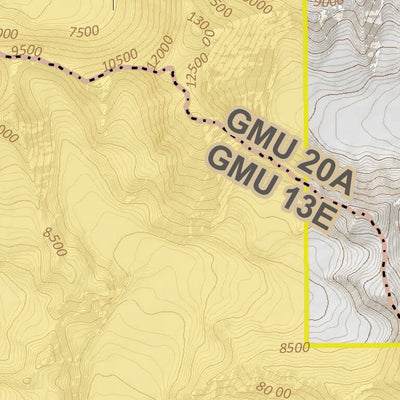 Bureau of Land Management, Alaska Alaska GMU 13: Alaska Range, West - Federal Subsistence Hunt digital map