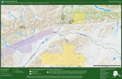 Bureau of Land Management, Alaska Alaska GMU 13: Cantwell - Federal Subsistence Hunt digital map