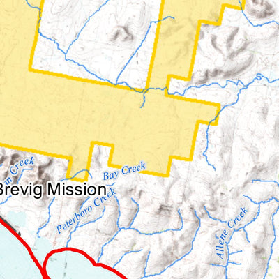 Bureau of Land Management, Alaska Alaska GMU 22D: Remainder - Federal Subsistence Hunt digital map
