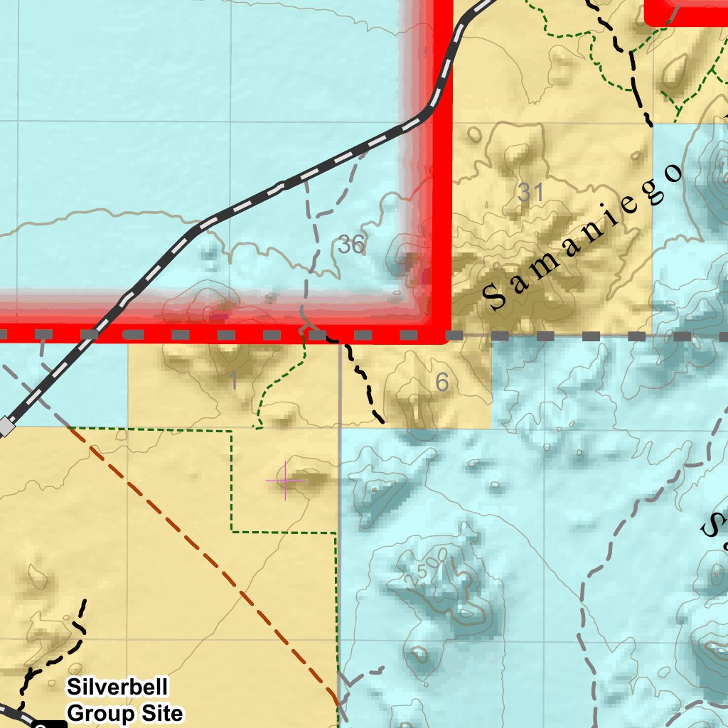 BLM Arizona Ironwood Forest National Monument Map (NCL1004-01-01) by ...