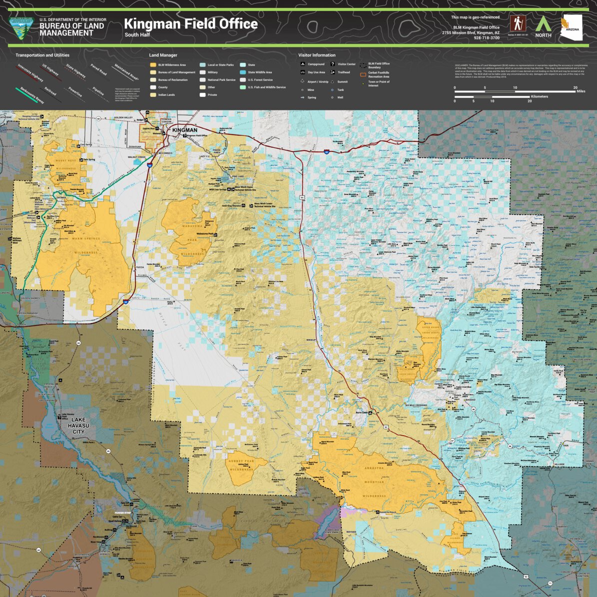 Lbm Map Computer Blm Map Arizona Bureau Of Land Management Arizona | Avenza Maps