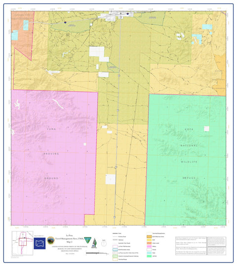 Bureau of Land Management - Arizona BLM Arizona La Posa Access Guide Map 2 of 4 (TRV2002-02-01) digital map