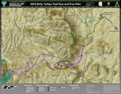 Bureau of Land Management - Arizona BLM Arizona Lake Havasu Field Office - 2023 Dirty Turkey Trail Run & Fun Hike (REC3009-01-01) digital map