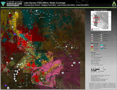 Bureau of Land Management - Arizona BLM Arizona Lake Havasu Field Office Radio Coverage digital map