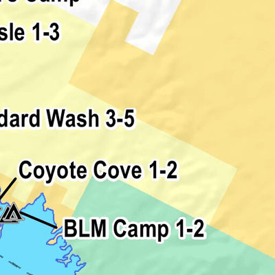 Bureau of Land Management - Arizona BLM Arizona Lake Havasu Field Office - Shoreline Campsites Map (REC3005-01-01) digital map