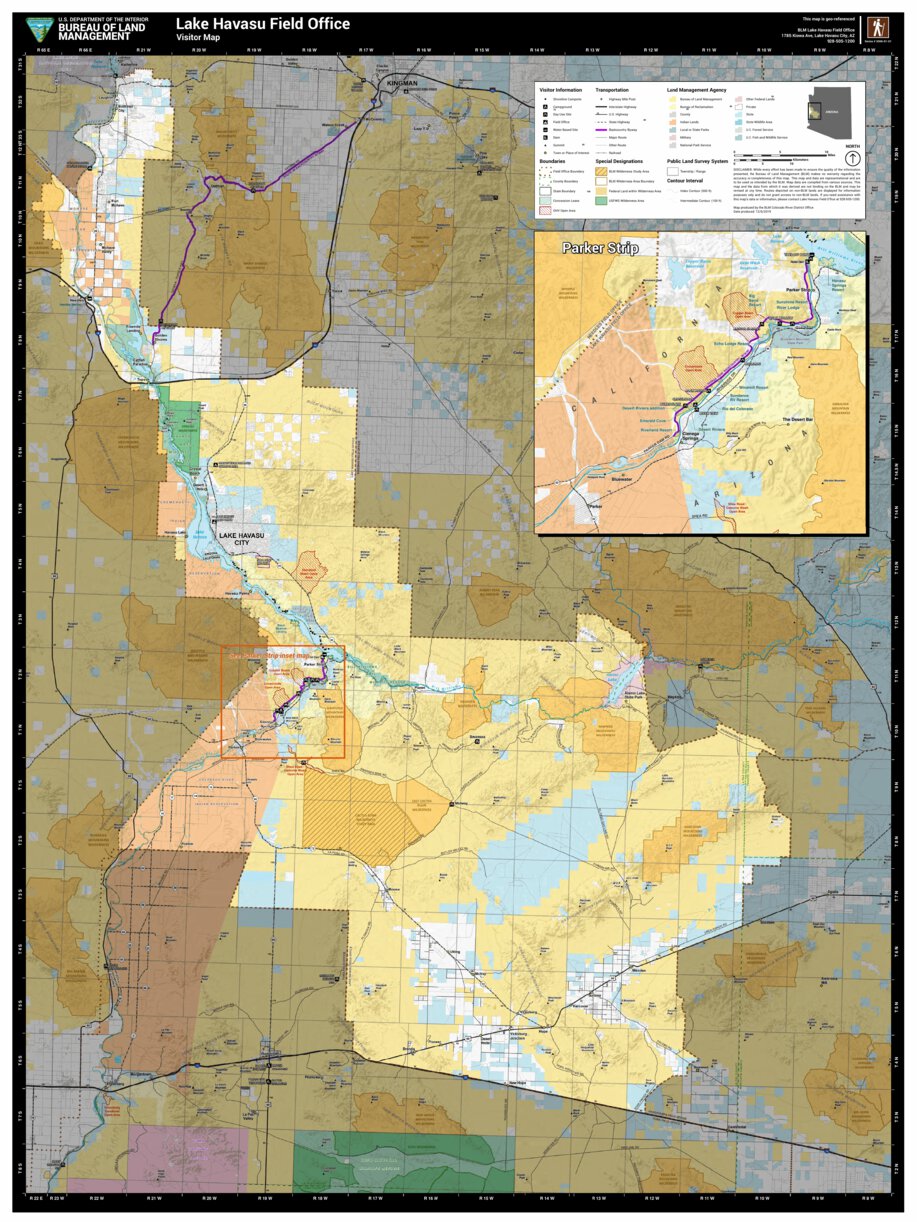 Arizona Performance Task Map Blm Map Arizona Bureau Of Land Management Arizona | Avenza Maps