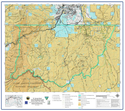 Bureau of Land Management - Arizona BLM Arizona St. George Basin Access Guide (TRV2003-01-01) digital map