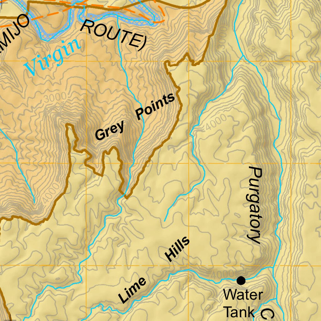 BLM Arizona St. George Basin Access Guide (TRV2003-01-01) Map By Bureau ...