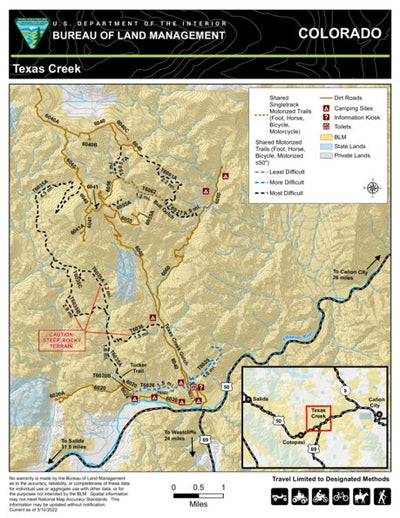 Bureau of Land Management - Colorado Texas Creek digital map