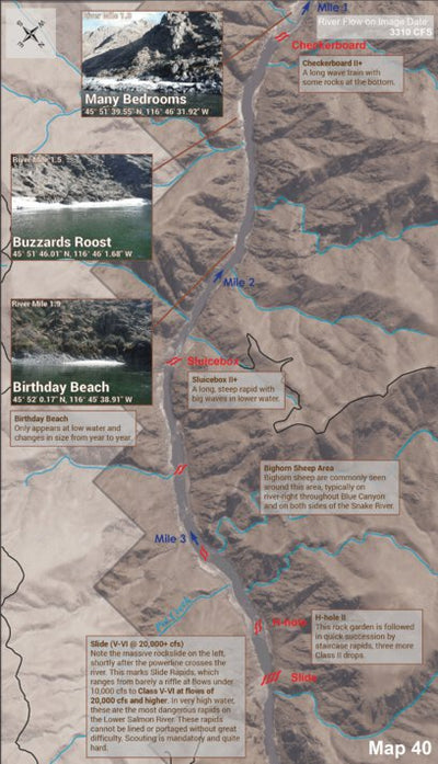 Bureau of Land Management - Idaho Lower Salmon River Map 40 digital map