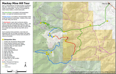 Bureau of Land Management - Idaho Mackay Mine Hill Tour digital map