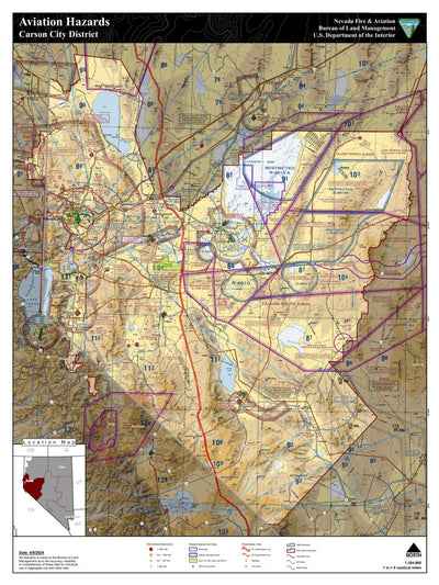 Bureau of Land Management - Nevada NV-CCD Aviation Hazards digital map