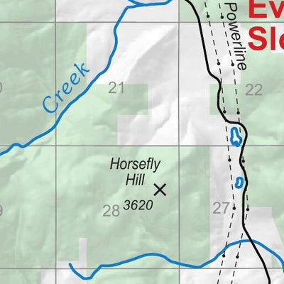 Bureau of Land Management - Oregon Boundary Reservoir digital map