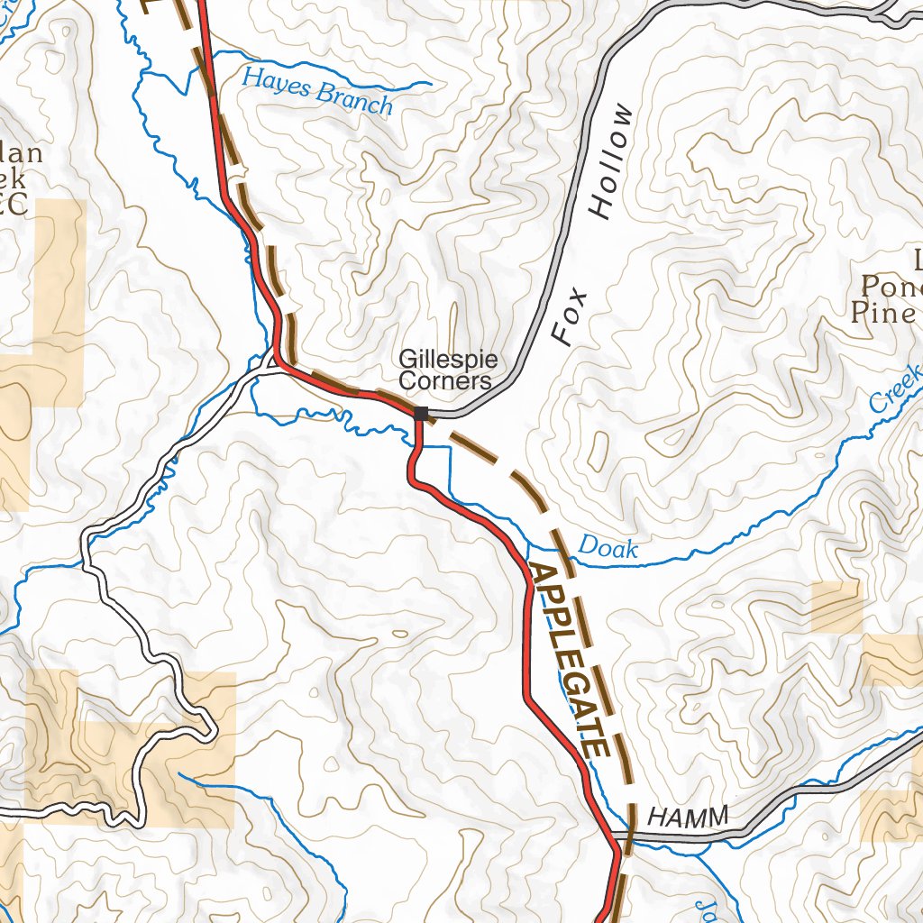 Applegate Bridge Map CNHT - Applegate Route, Lower Willamette Valley Map by Bureau of Land ...
