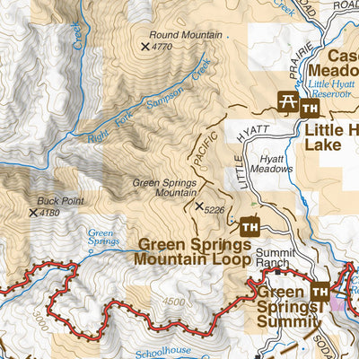 Applegate Bridge Map CNHT - Applegate Route, Siskiyou Mountains Map by Bureau of Land ...