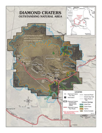 Bureau of Land Management - Oregon Diamond Craters Outstanding Natural Area digital map