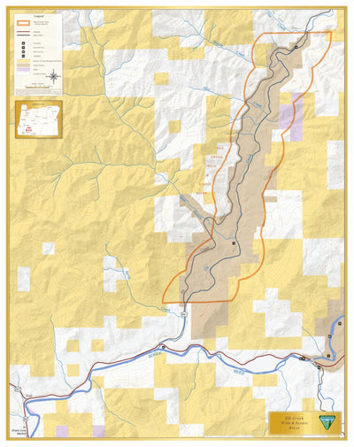 Bureau of Land Management - Oregon Elk Creek Wild and Scenic River digital map