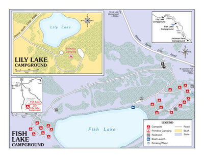 Bureau of Land Management - Oregon Fish Lake Campground and Lily Lake Campground digital map